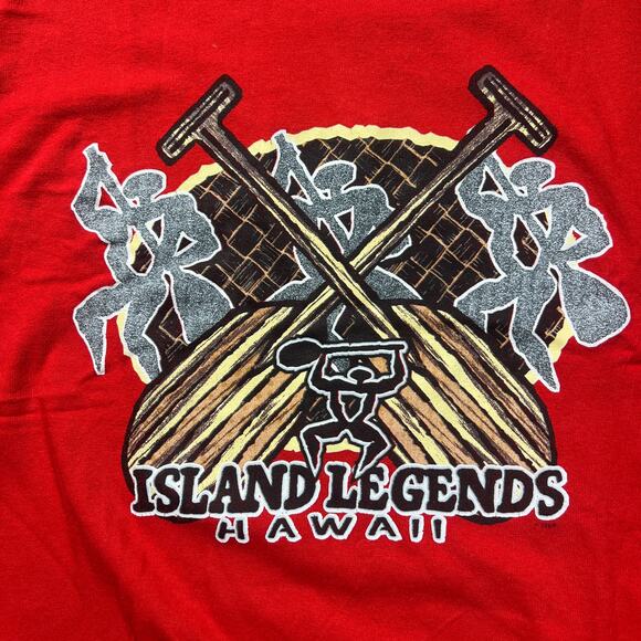 Surfwear Island Legends Hawaii T-Shirt Red 2XL - Picture 2 of 6